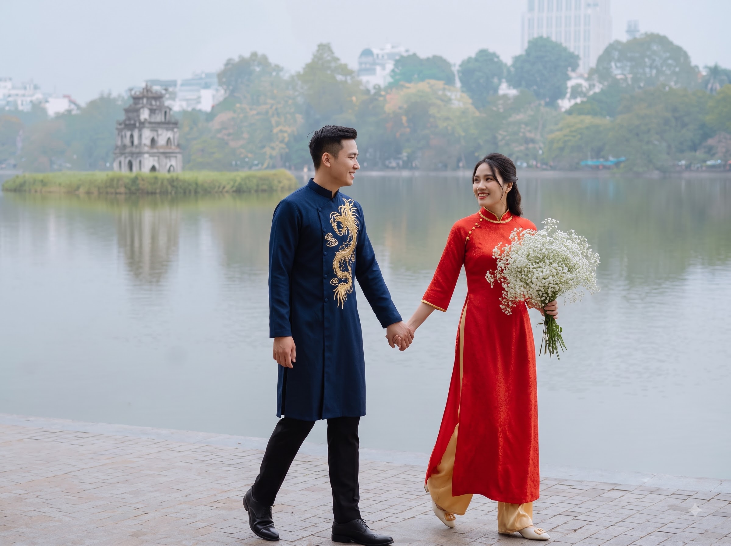 Hồ Gươm - Đại điểm chụp ảnh cưới Hà Nội đậm nét văn hóa
